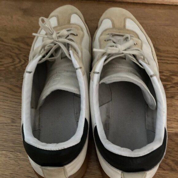 Cole Haan GrandPRO Sneaker White Cream Black Suede Mens 12 - Picture 4 of 7